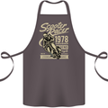Scooter Racer Legend 1978 Motorbike Cotton Apron 100% Organic Dark Grey