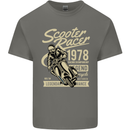 Scooter Racer Legend 1978 Motorbike Mens Cotton T-Shirt Tee Top Charcoal