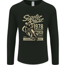 Scooter Racer Legend 1978 Motorbike Mens Long Sleeve T-Shirt Black