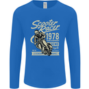 Scooter Racer Legend 1978 Motorbike Mens Long Sleeve T-Shirt Royal Blue
