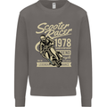Scooter Racer Legend 1978 Motorbike Mens Sweatshirt Jumper Charcoal