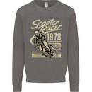 Scooter Racer Legend 1978 Motorbike Mens Sweatshirt Jumper Charcoal