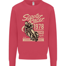 Scooter Racer Legend 1978 Motorbike Mens Sweatshirt Jumper Heliconia