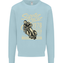 Scooter Racer Legend 1978 Motorbike Mens Sweatshirt Jumper Light Blue