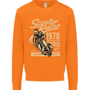 Scooter Racer Legend 1978 Motorbike Mens Sweatshirt Jumper Orange