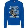 Scooter Racer Legend 1978 Motorbike Mens Sweatshirt Jumper Royal Blue