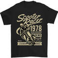 Scooter Racer Legend 1978 Motorbike Mens T-Shirt Cotton Gildan Black