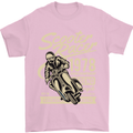 Scooter Racer Legend 1978 Motorbike Mens T-Shirt Cotton Gildan Light Pink