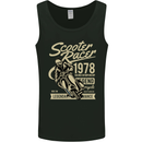 Scooter Racer Legend 1978 Motorbike Mens Vest Tank Top Black