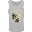 Scooter Racer Legend 1978 Motorbike Mens Vest Tank Top Sports Grey