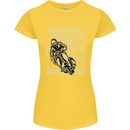 Scooter Racer Legend 1978 Motorbike Womens Petite Cut T-Shirt Yellow