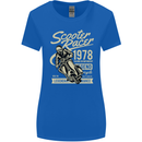 Scooter Racer Legend 1978 Motorbike Womens Wider Cut T-Shirt Royal Blue