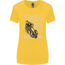 Scooter Racer Legend 1978 Motorbike Womens Wider Cut T-Shirt Yellow