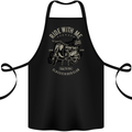 Scooter Ride With Me Motorcycle MOD Cotton Apron 100% Organic Black