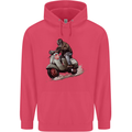 Scooter Skull MOD Moped Motorcycle Biker Childrens Kids Hoodie Heliconia