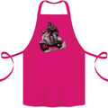 Scooter Skull MOD Moped Motorcycle Biker Cotton Apron 100% Organic Pink