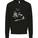 Scooter Skull MOD Moped Motorcycle Biker Kids Sweatshirt Jumper Black