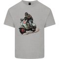 Scooter Skull MOD Moped Motorcycle Biker Mens Cotton T-Shirt Tee Top Sports Grey
