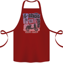 Scooter the Riders on the Storm Motorbike Cotton Apron 100% Organic Maroon