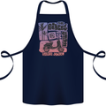 Scooter the Riders on the Storm Motorbike Cotton Apron 100% Organic Navy Blue