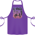 Scooter the Riders on the Storm Motorbike Cotton Apron 100% Organic Purple