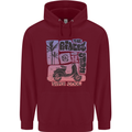Scooter the Riders on the Storm Motorbike Mens 80% Cotton Hoodie Maroon