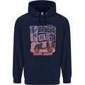 Scooter the Riders on the Storm Motorbike Mens 80% Cotton Hoodie Navy Blue