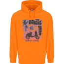 Scooter the Riders on the Storm Motorbike Mens 80% Cotton Hoodie Orange