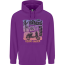 Scooter the Riders on the Storm Motorbike Mens 80% Cotton Hoodie Purple