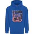 Scooter the Riders on the Storm Motorbike Mens 80% Cotton Hoodie Royal Blue