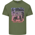 Scooter the Riders on the Storm Motorbike Mens Cotton T-Shirt Tee Top Military Green