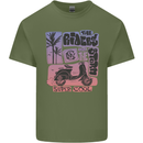 Scooter the Riders on the Storm Motorbike Mens Cotton T-Shirt Tee Top Military Green