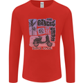 Scooter the Riders on the Storm Motorbike Mens Long Sleeve T-Shirt Red