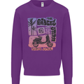 Scooter the Riders on the Storm Motorbike Mens Sweatshirt Jumper Purple