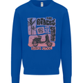 Scooter the Riders on the Storm Motorbike Mens Sweatshirt Jumper Royal Blue