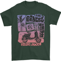 Scooter the Riders on the Storm Motorbike Mens T-Shirt Cotton Gildan Forest Green
