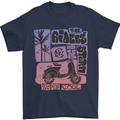 Scooter the Riders on the Storm Motorbike Mens T-Shirt Cotton Gildan Navy Blue