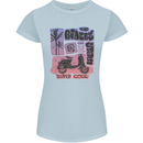 Scooter the Riders on the Storm Motorbike Womens Petite Cut T-Shirt Light Blue