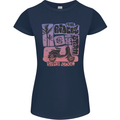 Scooter the Riders on the Storm Motorbike Womens Petite Cut T-Shirt Navy Blue