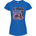 Scooter the Riders on the Storm Motorbike Womens Petite Cut T-Shirt Royal Blue