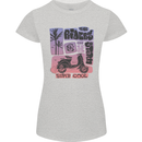 Scooter the Riders on the Storm Motorbike Womens Petite Cut T-Shirt Sports Grey