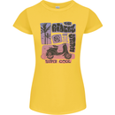 Scooter the Riders on the Storm Motorbike Womens Petite Cut T-Shirt Yellow