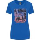 Scooter the Riders on the Storm Motorbike Womens Wider Cut T-Shirt Royal Blue