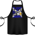 Scotland Blood Sweat & Beers Rugby Scottish Cotton Apron 100% Organic Black