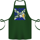 Scotland Blood Sweat & Beers Rugby Scottish Cotton Apron 100% Organic Forest Green