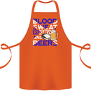 Scotland Blood Sweat & Beers Rugby Scottish Cotton Apron 100% Organic Orange