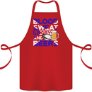 Scotland Blood Sweat & Beers Rugby Scottish Cotton Apron 100% Organic Red