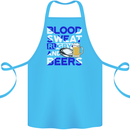 Scotland Blood Sweat & Beers Rugby Scottish Cotton Apron 100% Organic Turquoise