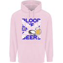 Scotland Blood Sweat & Beers Rugby Scottish Mens 80% Cotton Hoodie Light Pink