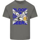 Scotland Blood Sweat & Beers Rugby Scottish Mens Cotton T-Shirt Tee Top Charcoal